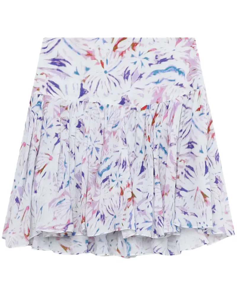 IRO Drapierter Minck mit Blumen-Print - Rosa Rosa