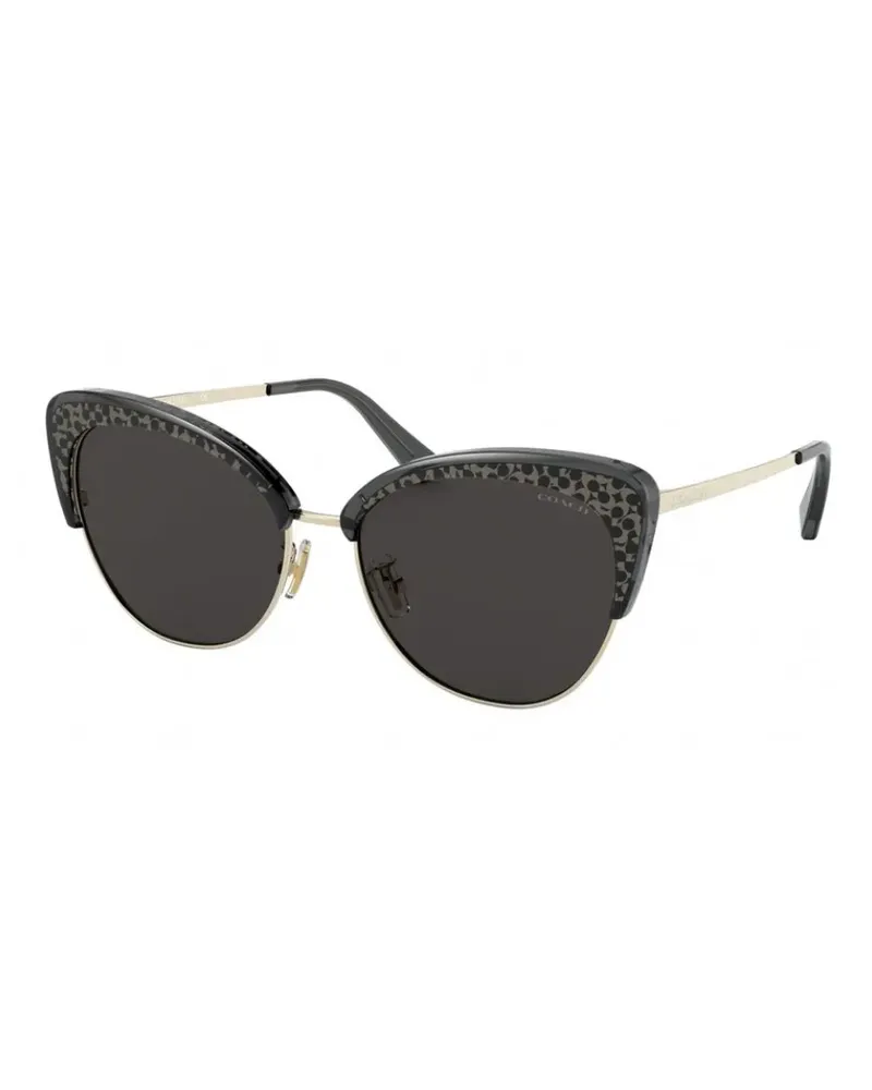 Coach Sonnenbrille mit Cat-Eye-Gestell - Schwarz Schwarz