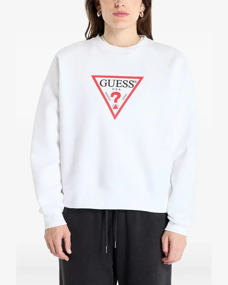 Guess logo-print sweater - Weiß Weiß