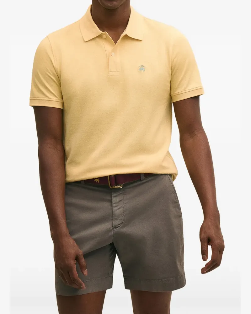 Brooks Brothers logo-embroidered polo shirt - Gelb Gelb