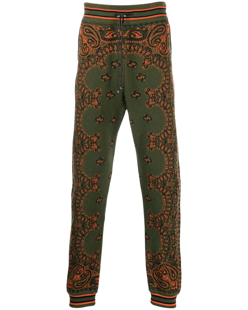 Amiri Jogginghose mit Paisley-Print - Grün Grün