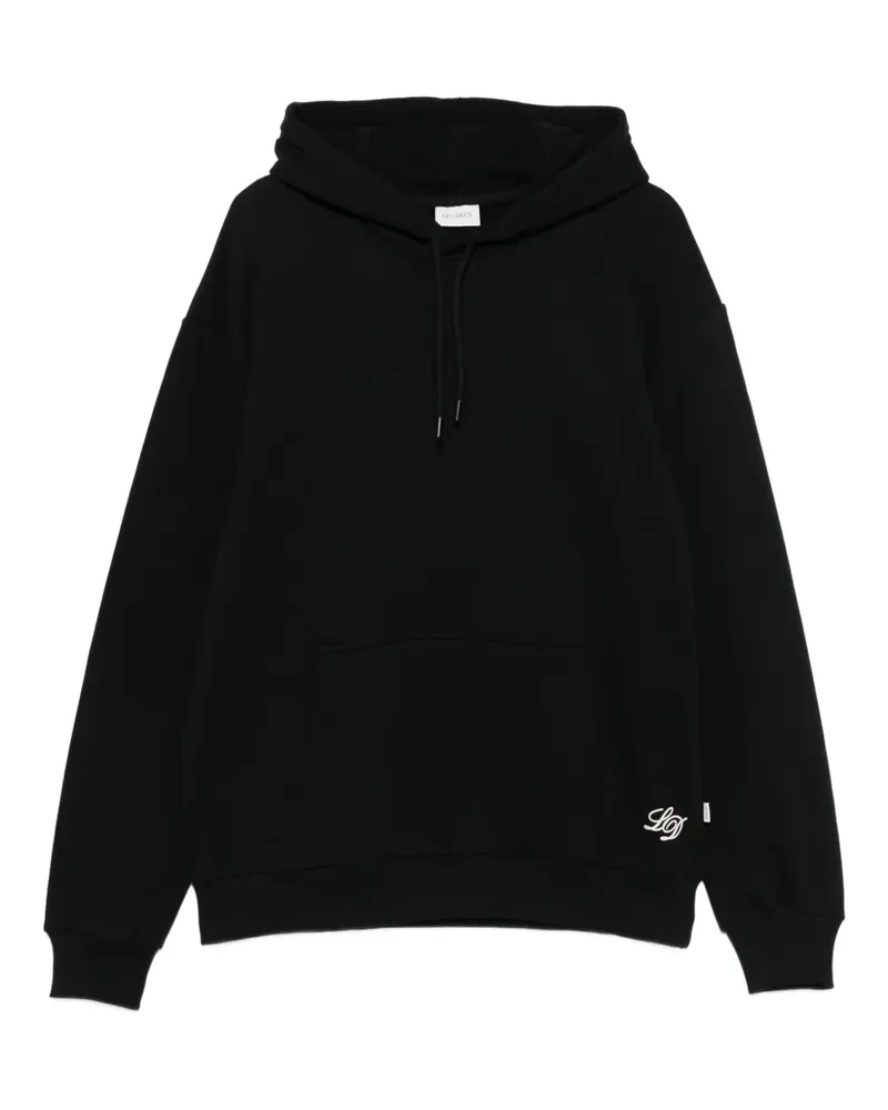 LES DEUX Hoodie mit Kängurutasche - Schwarz Schwarz
