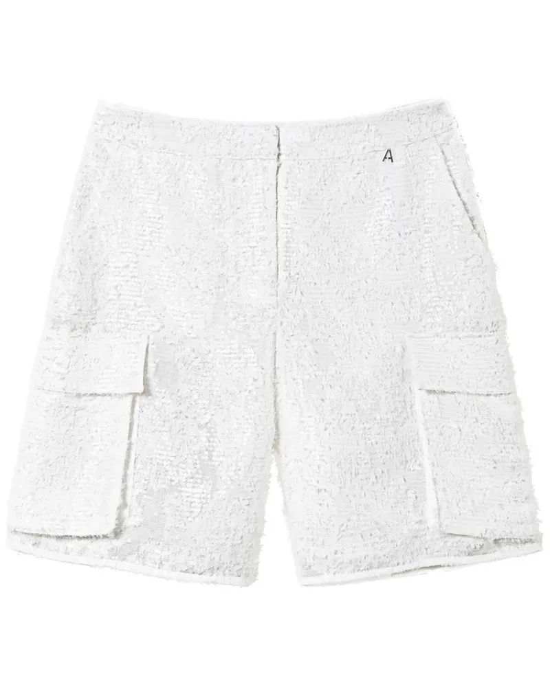 Twin-Set Shorts mit Paillettenverzierung - Weiß Weiß