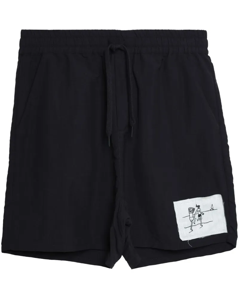 Uma Raquel Davidowicz Yuval Robichek Patchwork-Shorts Schwarz