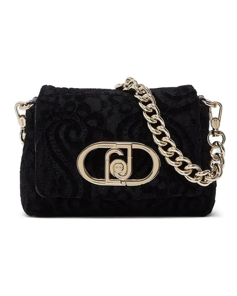 Liu Jo Kleine LaPuffy Tasche aus Spitze - Schwarz Schwarz