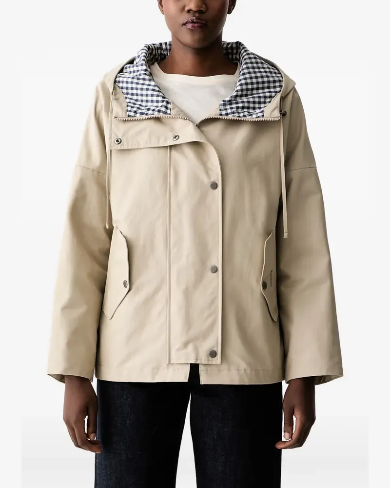 Barbour Kingswood showerproof drawstring-hood jacket - Nude Nude