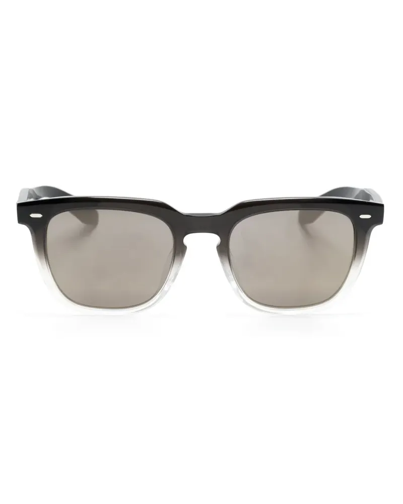 Oliver Peoples N.06 Sonnenbrille mit eckigem Gestell - Schwarz Schwarz