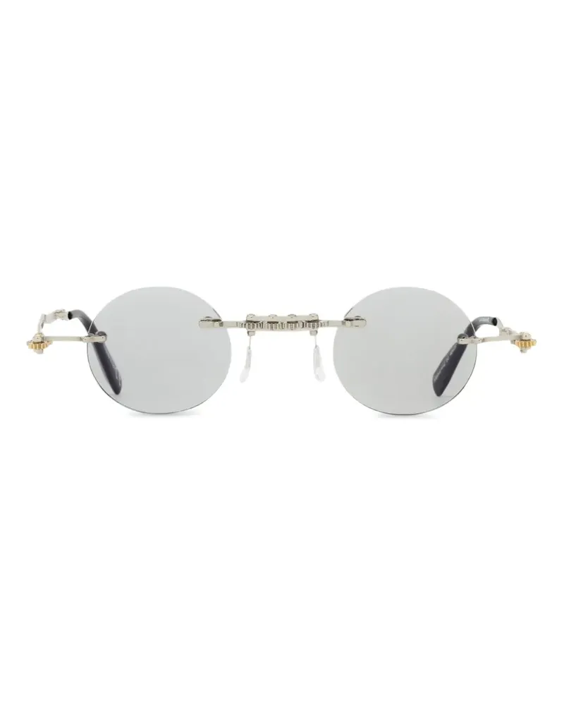 KUBORAUM Verzierte Sonnenbrille - Silber Silber