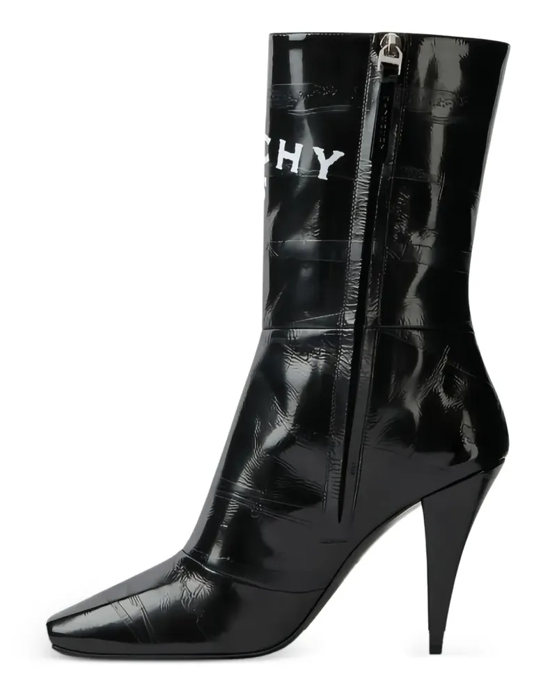 Givenchy Stiefeletten mit Logo-Print - Schwarz Schwarz