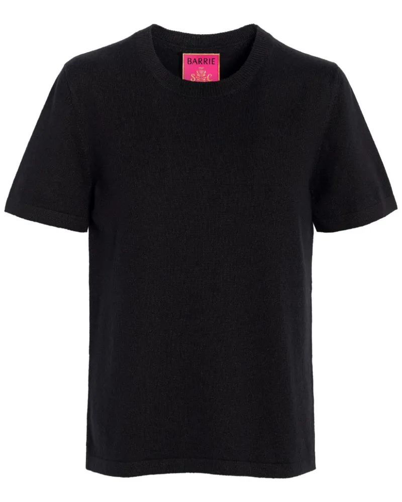 Barrie Fein gestricktes T-Shirt - Schwarz Schwarz