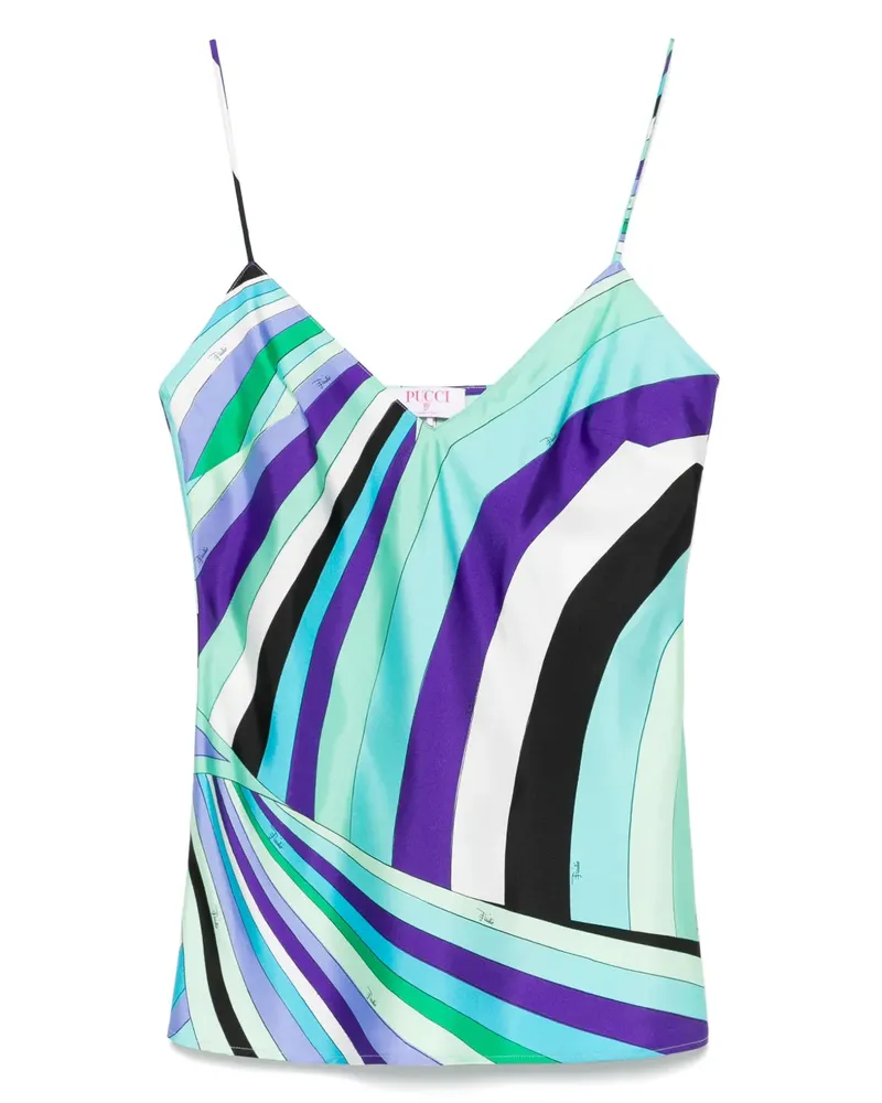 Emilio Pucci Tanktop mit Iride-Print - Blau Blau