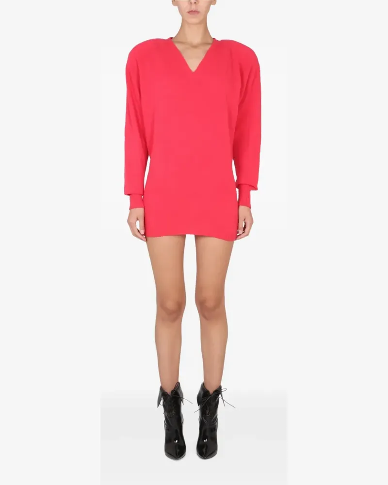 Philosophy Di Lorenzo Serafini V-neck long-sleeve mini dress - Rot Rot