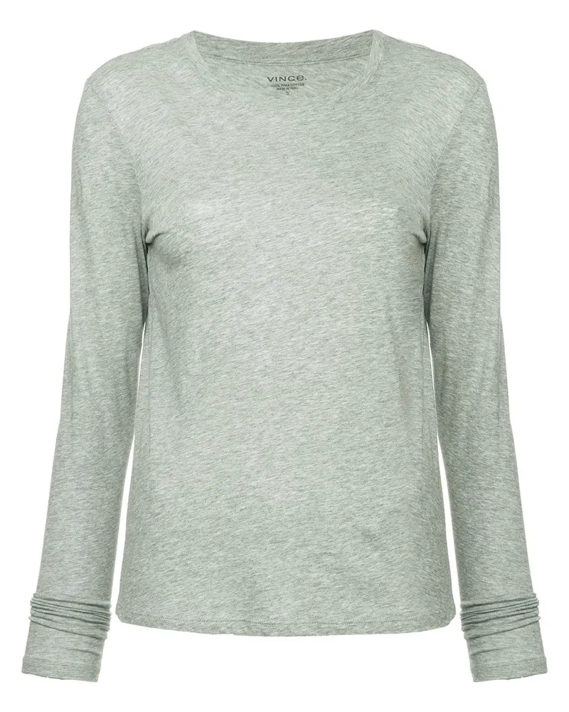 Vince Sweatshirt mit schmalem Schnitt - Grau Grau