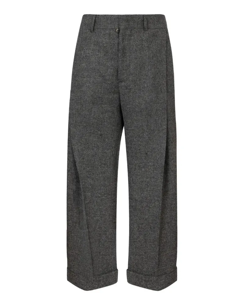Dsquared2 Tweed2 Hose mit breiten Falten - Grau Grau