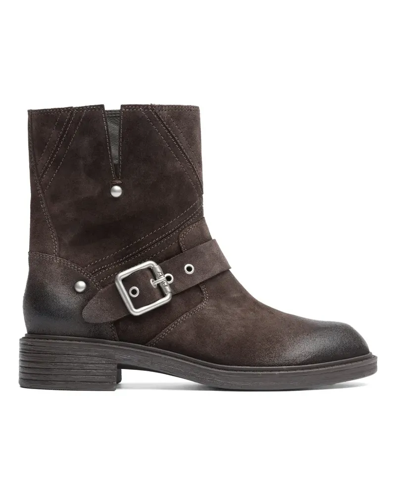 ash Floss Flower Bikerstiefel aus Wildleder - Braun Braun