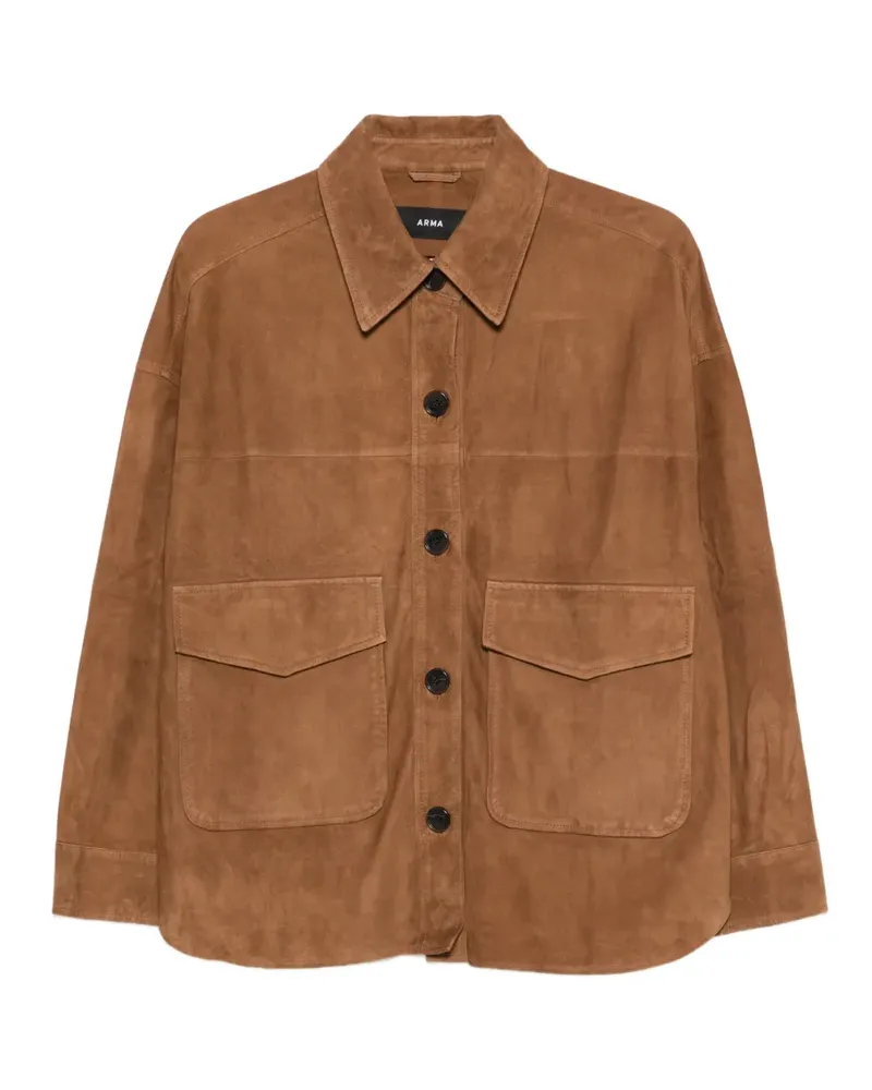 Arma Kaylee suede jacket - Braun Braun