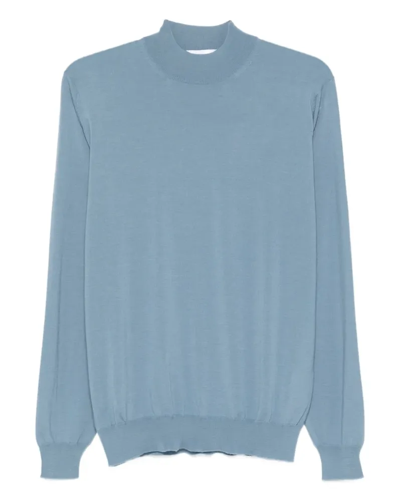 LARDINI Pullover mit Stehkragen - Blau Blau