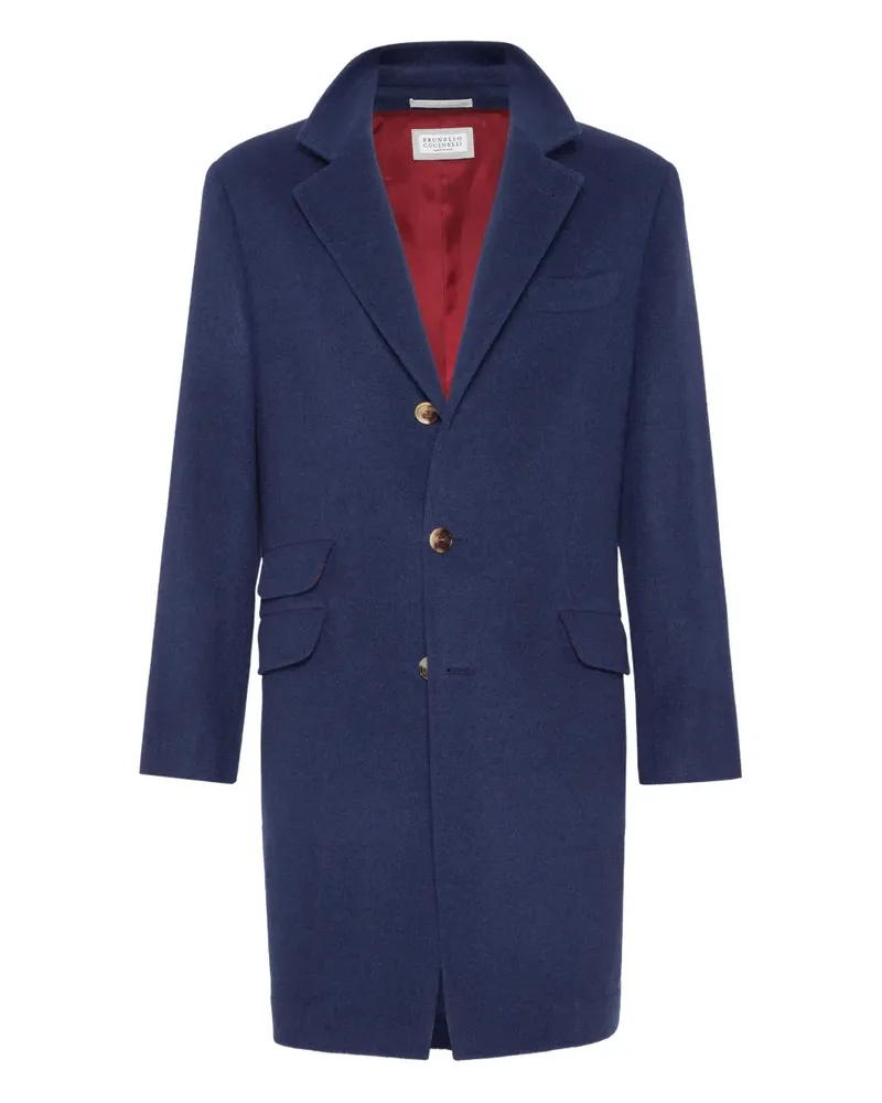 Brunello Cucinelli Mantel aus Kaschmir - Blau Blau