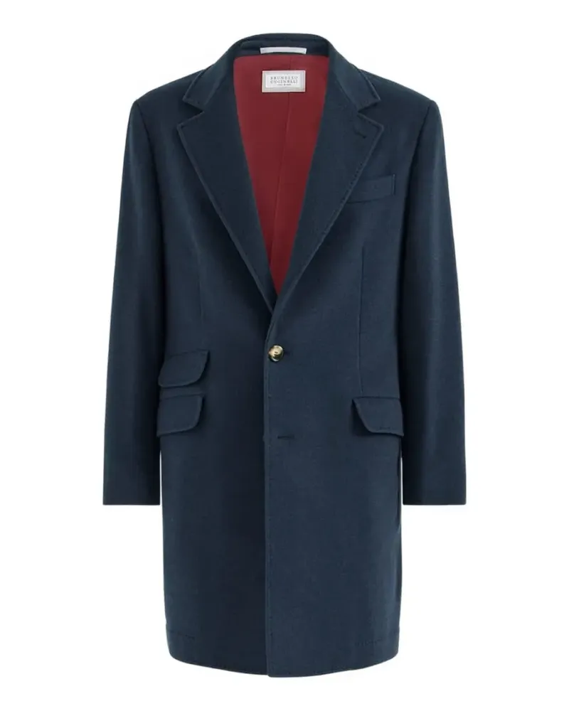 Brunello Cucinelli Mantel aus Kaschmir - Blau Blau
