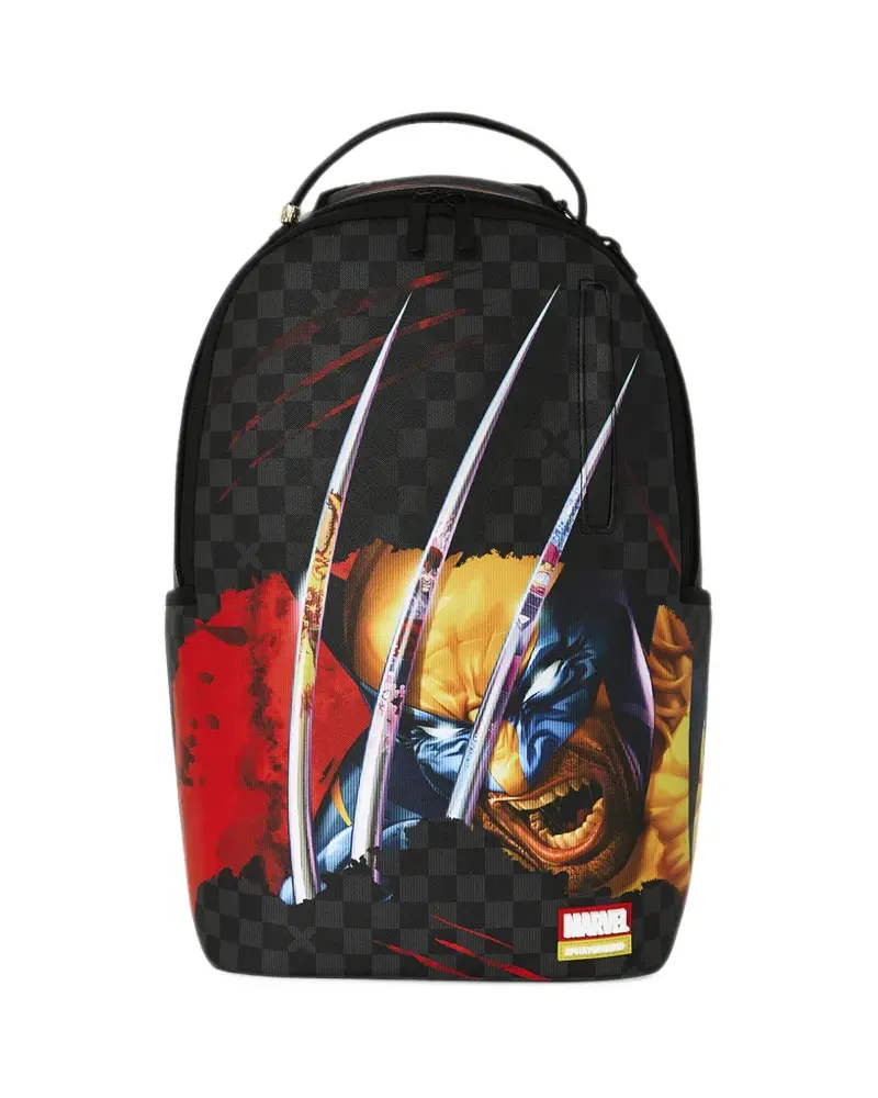 Sprayground x Marvel Wolverine Sharkmouth backpack - Schwarz Schwarz