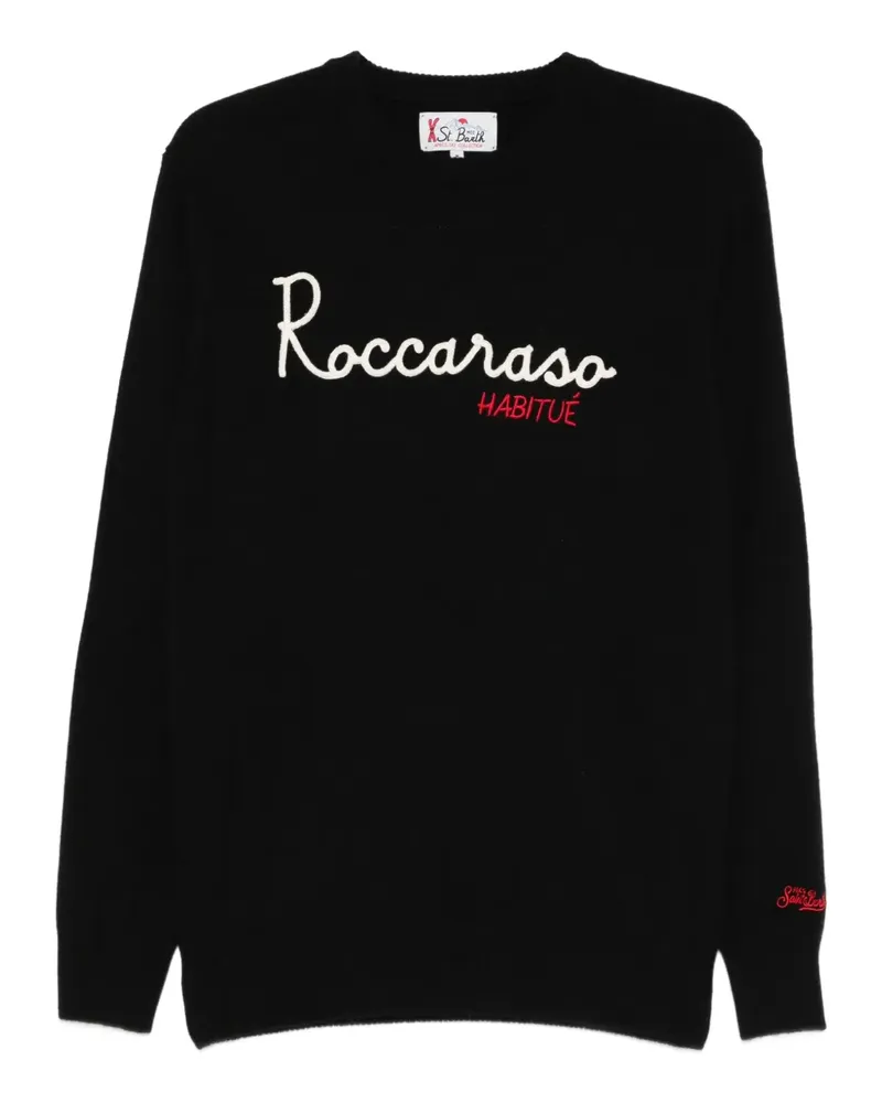 MC2 Saint Barth Pullover mit Logo-Stickerei - Schwarz Schwarz