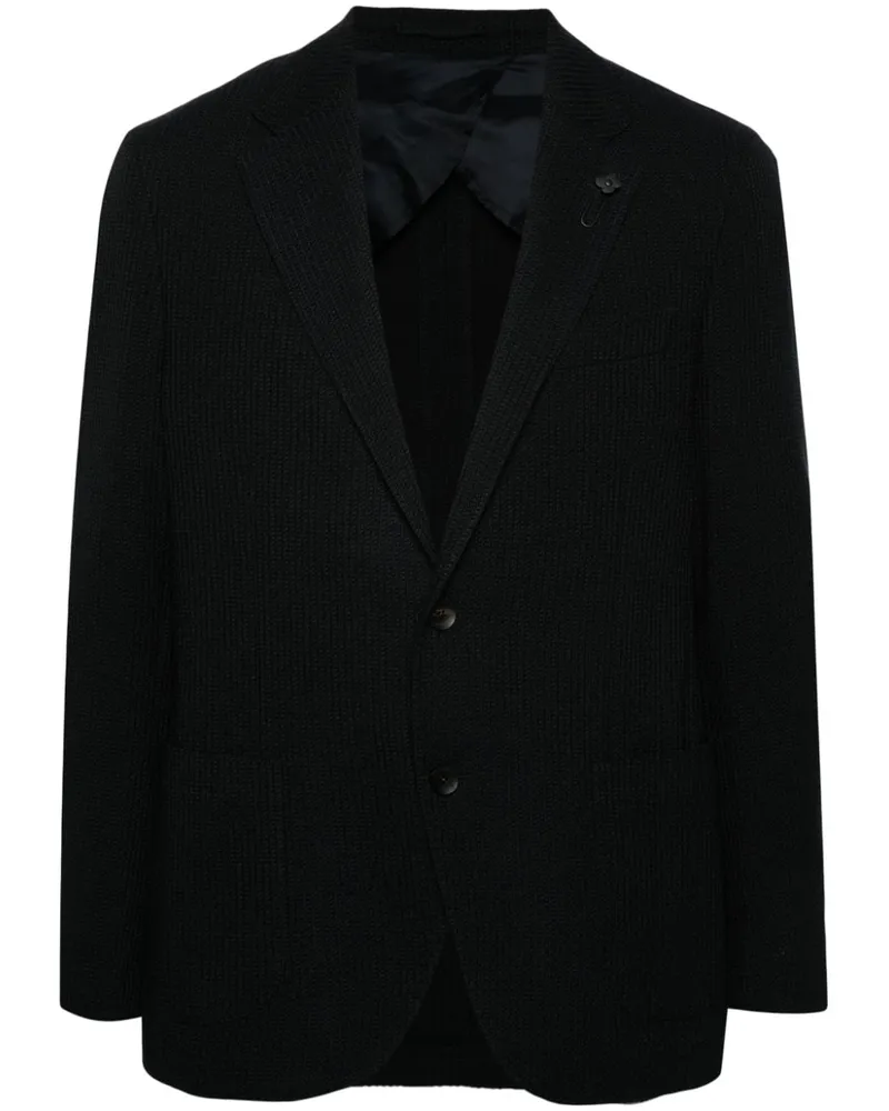 LARDINI Strukturiertes Sakko - Blau Blau