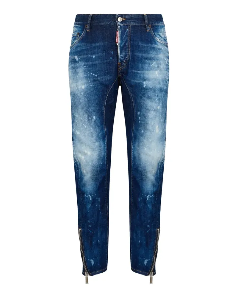 Dsquared2 Jeans mit Farbklecks-Effekt - Blau Blau