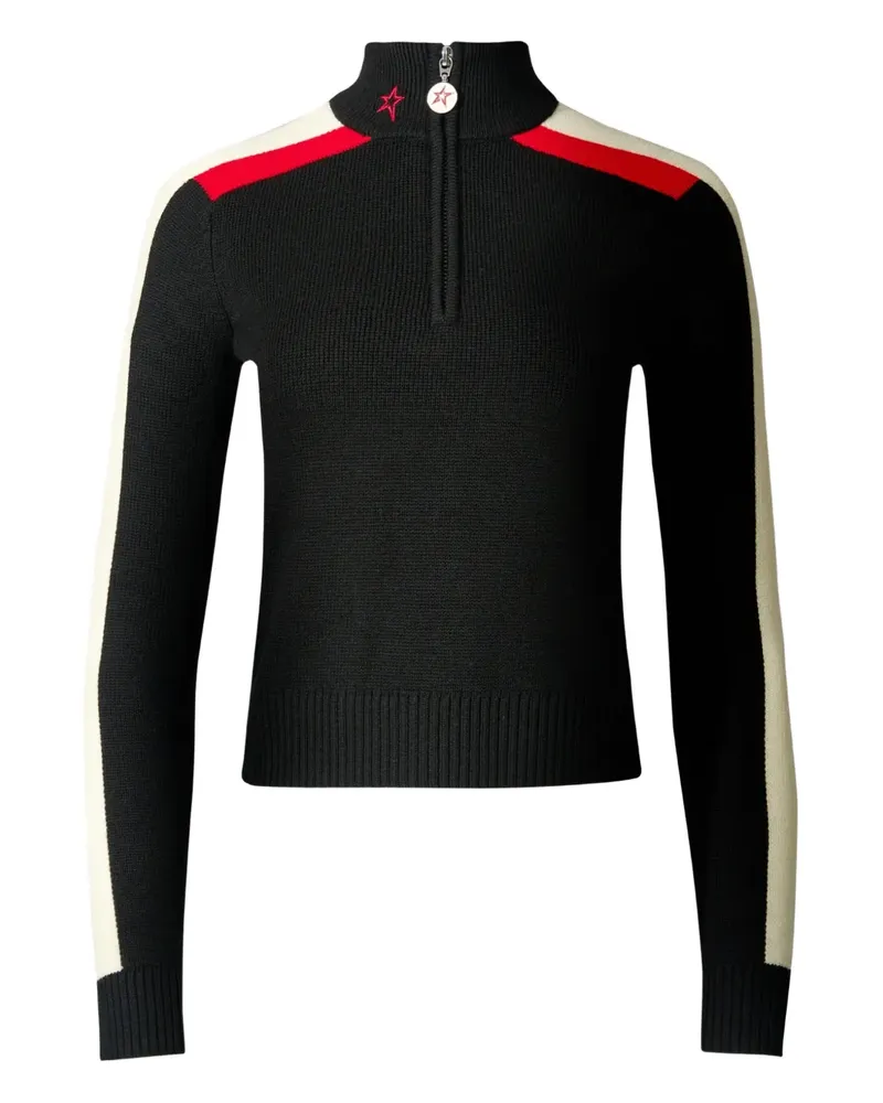 Perfect Moment Pullover mit Reißverschluss - Schwarz Schwarz