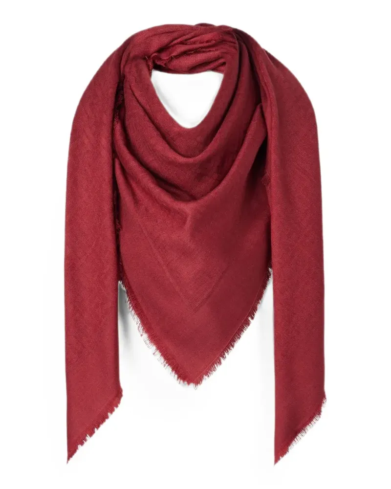 Fendi Schal mit FF-Muster - Rot Rot