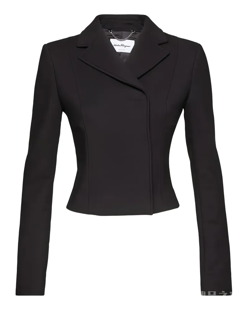Ferragamo Jacke mit fallendem Revers - Schwarz Schwarz