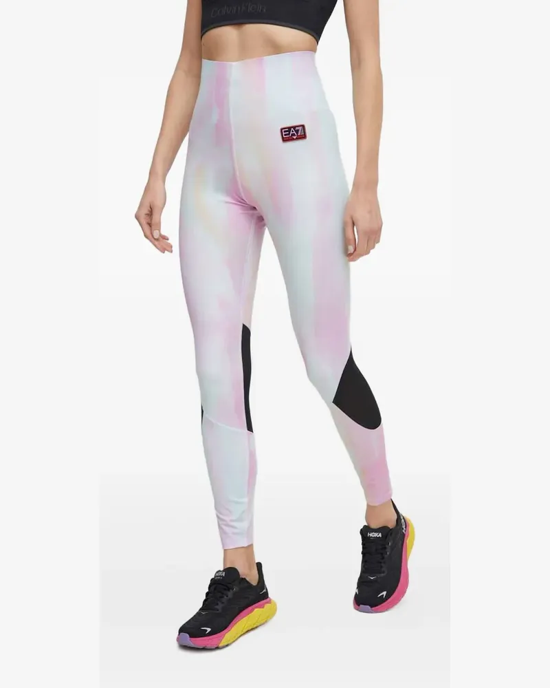 EA7 Leggings mit Logo - Rosa Rosa