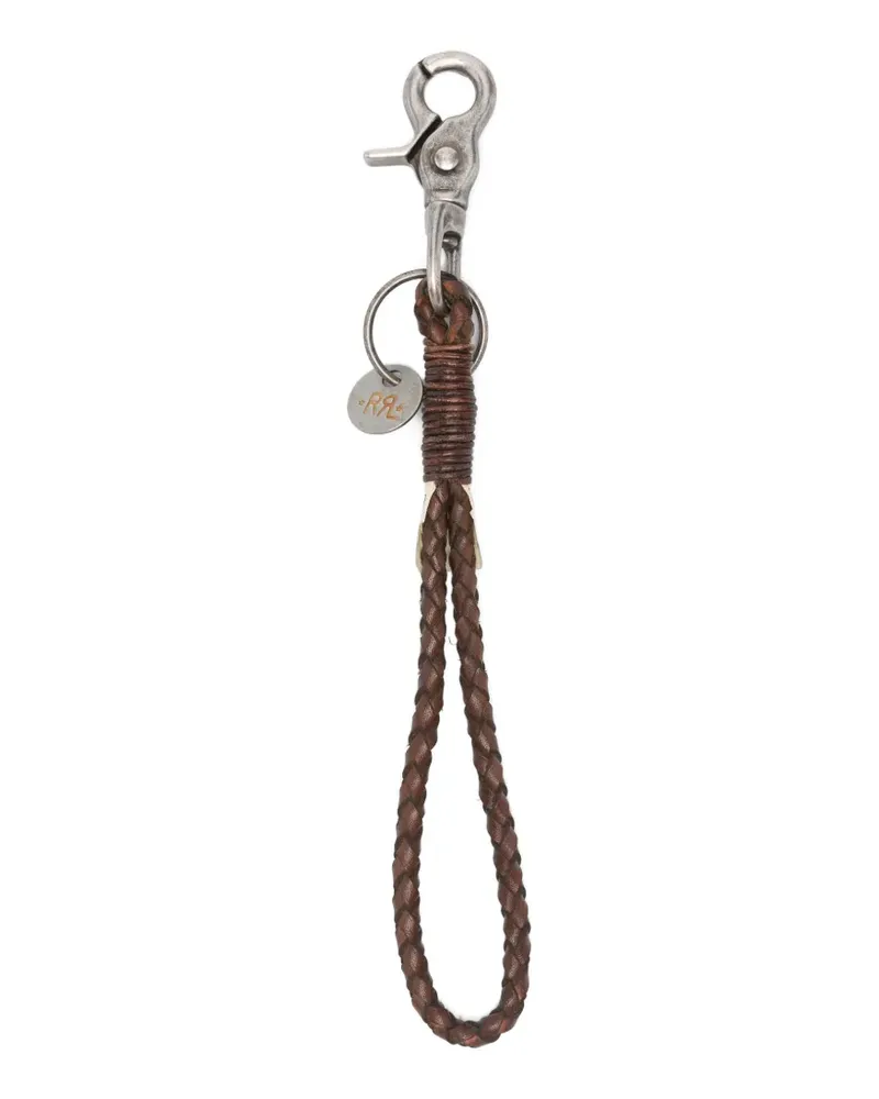 Ralph Lauren braided leather keyring - Braun Braun