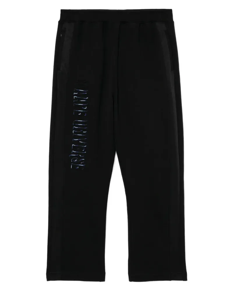 BAPE Hose mit Logo-Stickerei - Schwarz Schwarz