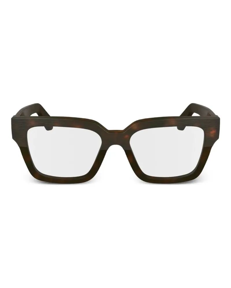 Calvin Klein Brille mit eckigem Gestell - Braun Braun