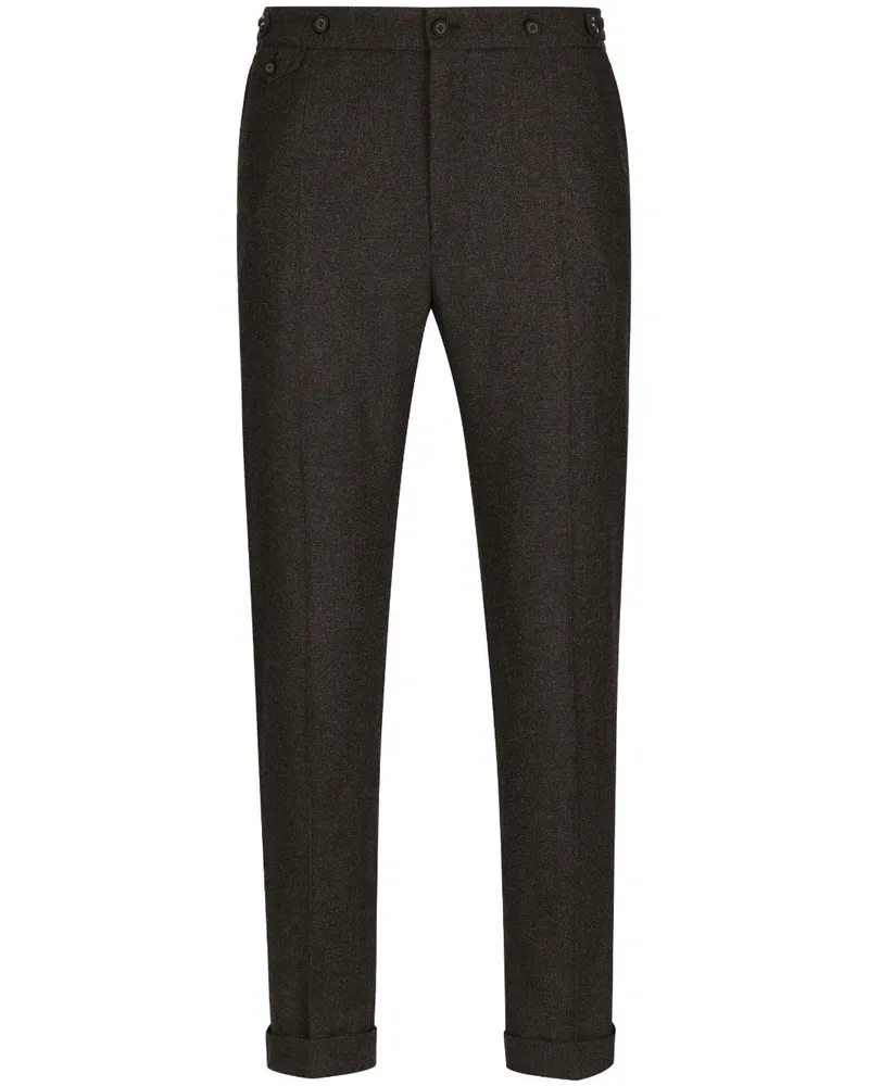 Dolce & Gabbana Klassische Hose mit Bügelfalten - Braun Braun