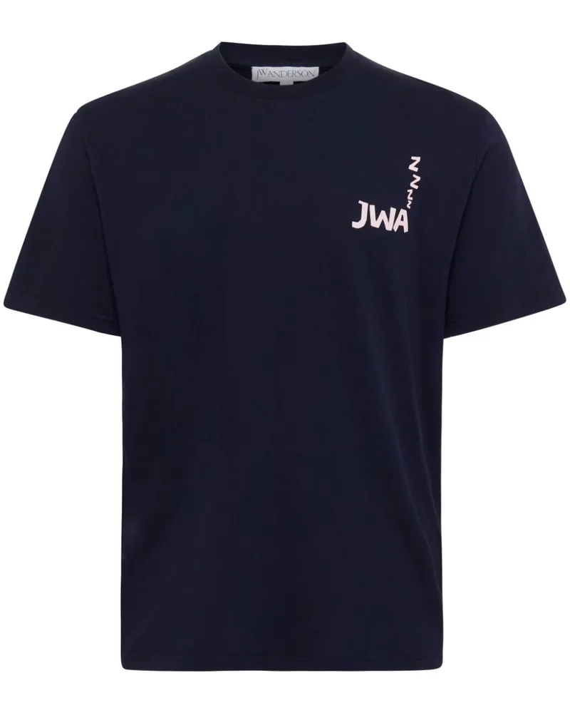 J.W.Anderson T-Shirt mit JWA-Print - Blau Blau