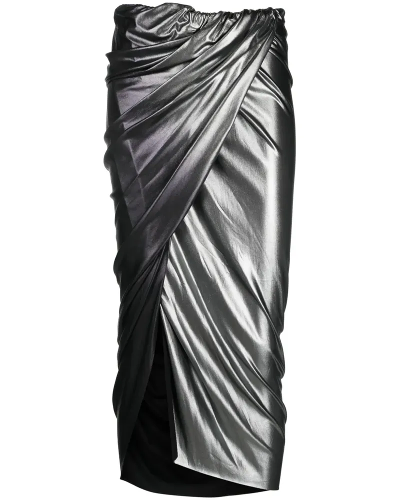 Rick Owens Lilies Midirock mit Farbverlauf - Grau Grau