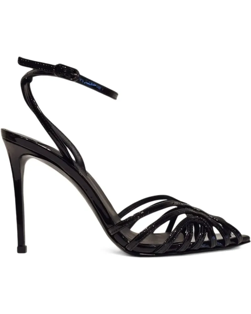 Le Silla Embrace Sandalen mit Knöchelriemen 110mm - Schwarz Schwarz