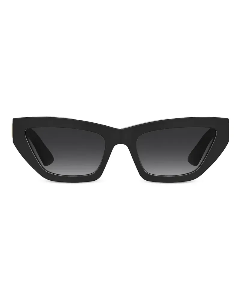 Moschino Sonnenbrille mit Cat-Eye-Gestell - Schwarz Schwarz
