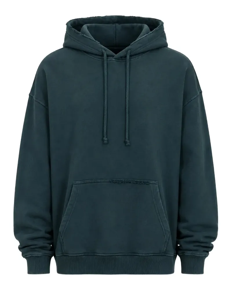 Diesel hoodie with rips and crystal details - Grün Grün