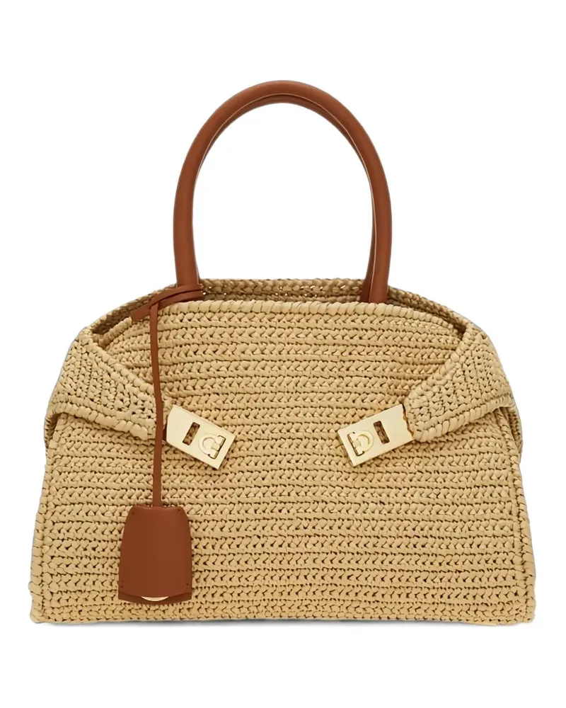Ferragamo Hug Handtasche (M) - Nude Nude
