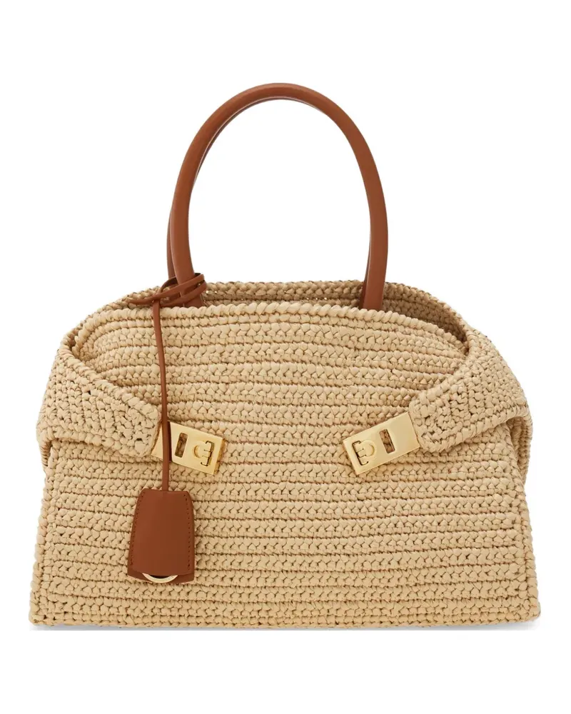 Ferragamo Hug Handtasche (M) - Nude Nude