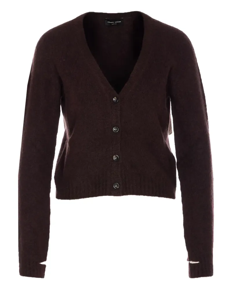 Roberto Collina Cardigan mit V-Ausschnitt - Braun Braun