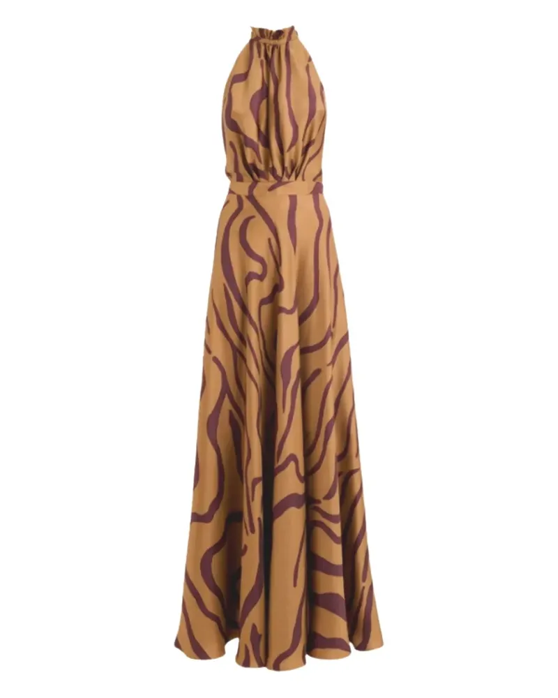 Raquel Diniz Giovanna Maxikleid mit Neckholder - Nude Nude