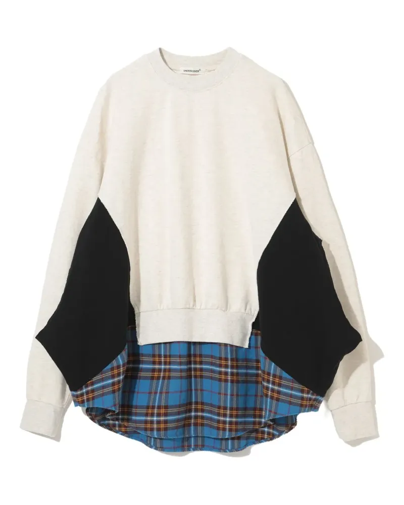 Undercover Sweatshirt im Patchwork-Look - Nude Nude