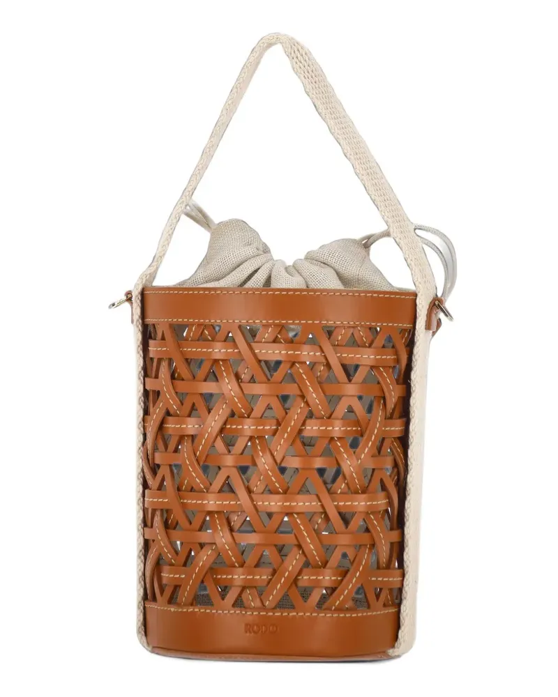 Rodo Gewebte Beuteltasche - Braun Braun
