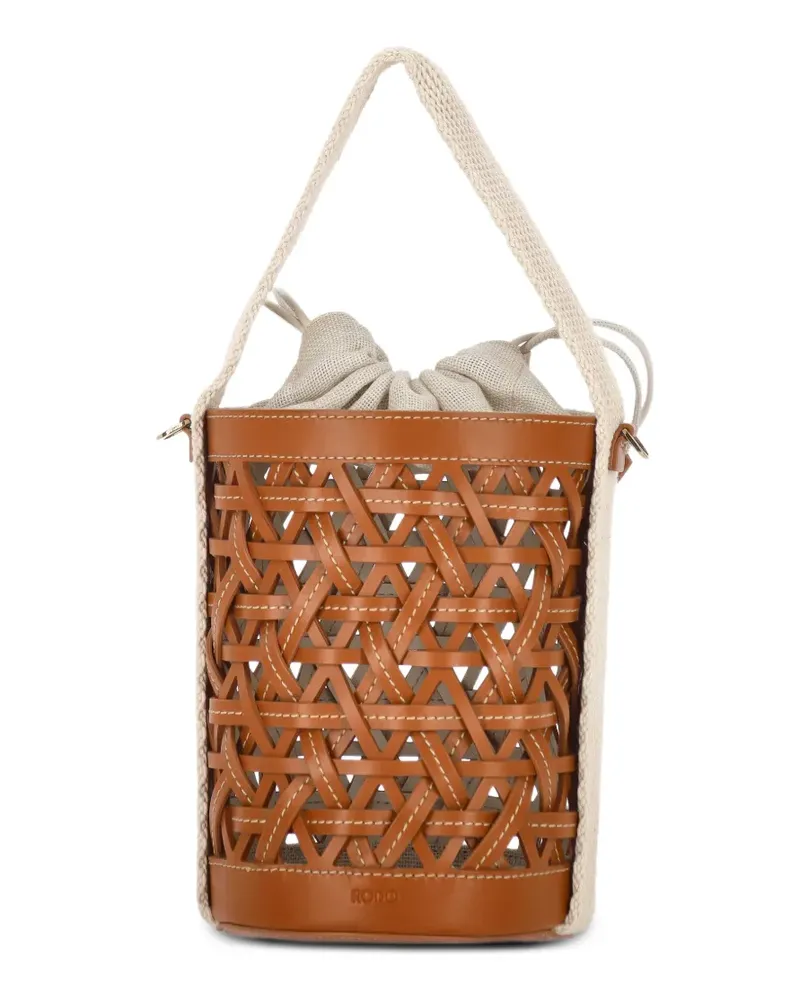 Rodo Gewebte Beuteltasche - Braun Braun