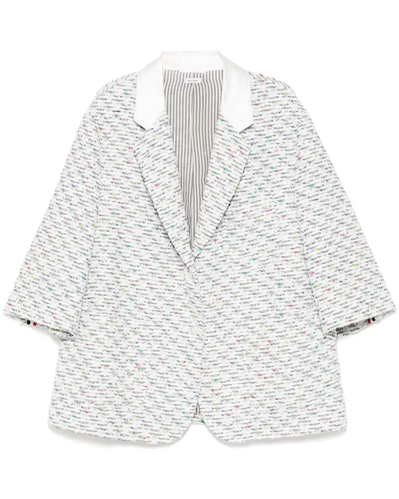 Thom Browne Tweed-Sakko - Grau Grau
