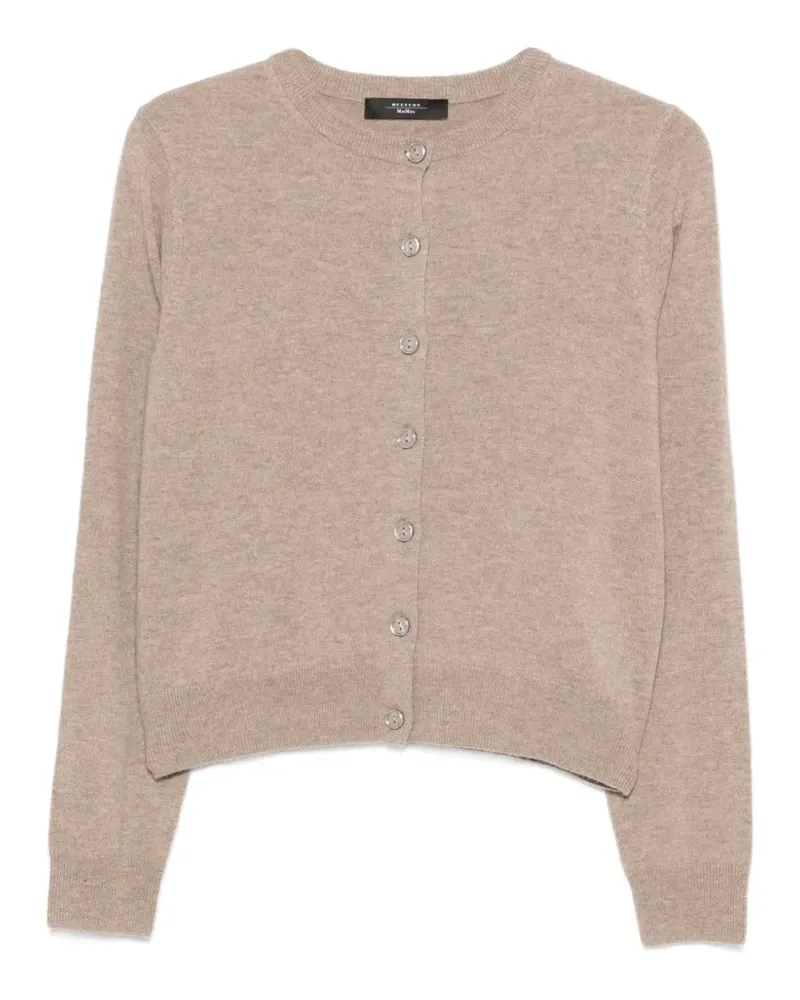 Max Mara crew-neck cardigan - Nude Nude