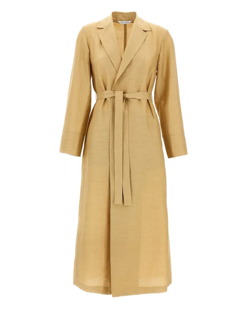 Max Mara Meandro Mantel mit Gürtel - Nude Nude